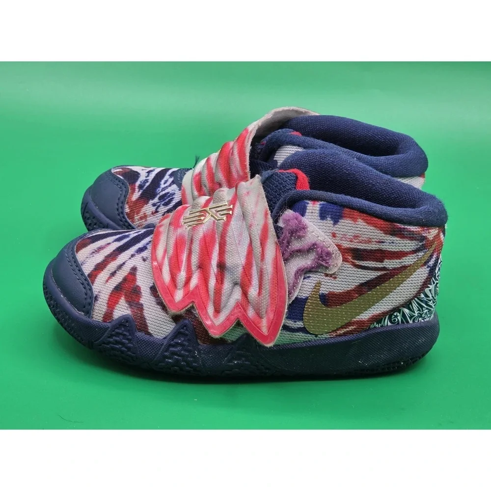 Nike Toddler KYBrid S2 TDV Tie Dye Basketball Shoes DA2324-400 USA Blue Size 6C